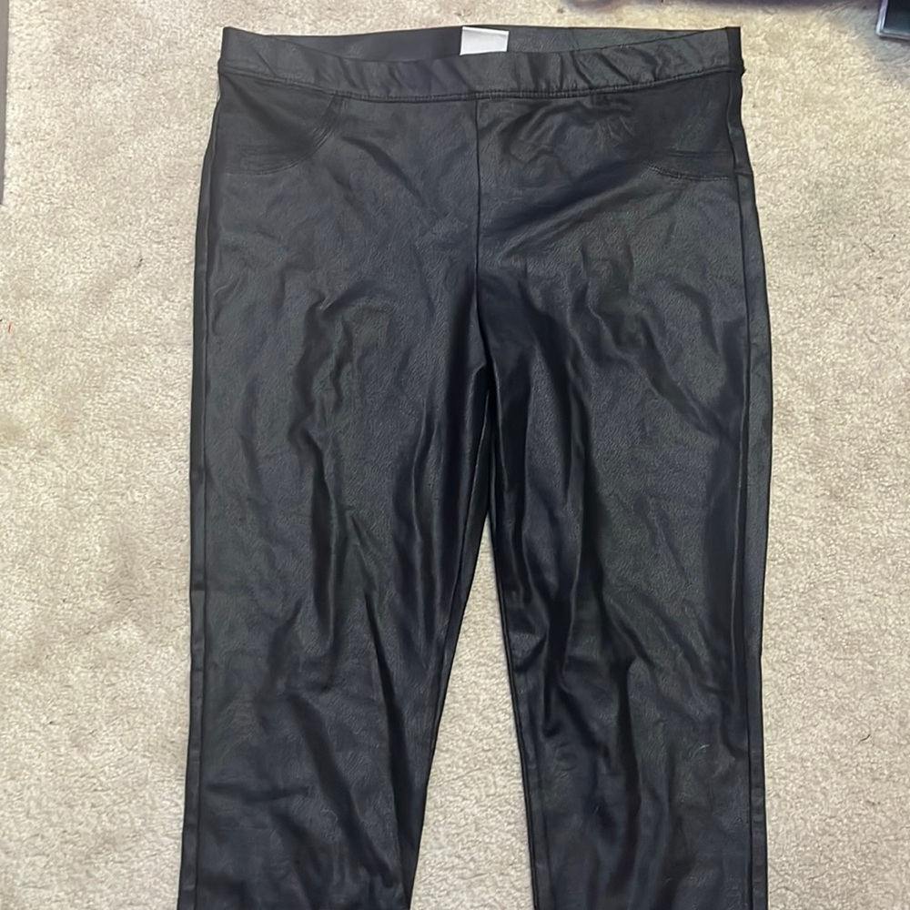 faux leather pants